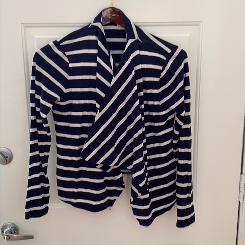 Women’s J. Crew Size M Open Striped Cardigan